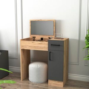 Toaletný stolík Inci - Atlantic Pine, Anthracite vyobraziť