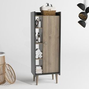 Viacúčelová skrinka Lagomood Ruby - Walnut, Anthracite vyobraziť