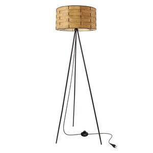 Stojaca lampa FIANA čierna 1x40W E27 tienidlo z prírodného čierneho borovicového dreva, moderné stojace osvetlenie do obývačky, spálne, kancelárie, dekoratívne osvetlenie vyobraziť