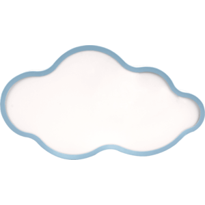 Stropná lampa NUVOLA, modrá, 18W, LED, 3000 – 6000K, biele tienidlo, s diaľkovým ovládaním vyobraziť