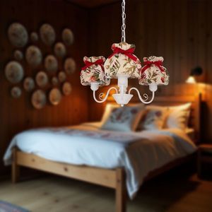 Závesná lampa ROZANO biela 3x40W E27 kvetinové tienidlo vyobraziť