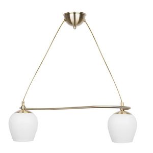 Závesná lampa Serano patina 2x60W E27 biele tienidlo vyobraziť