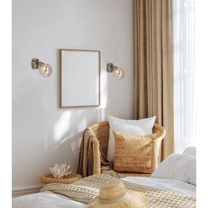 Nástenná lampa Rodia patina 1x40W g9 jantárové tienidlo vyobraziť