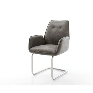 Jedálenská stolička Zoa-Flex mikrovlákno sivá vintage jedálenská vyobraziť