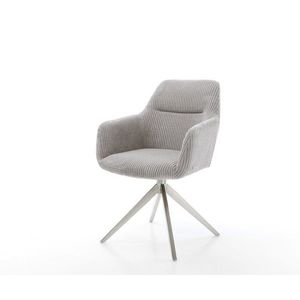 Jedálenská stolička Pejo-Flex plyšový manšester strieborno-šedá vyobraziť