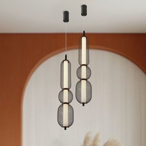 Závesná lampa PUMA s drôteným tienidlom 14 x 71 cm – dizajnové LED osvetlenie obývačky 3000K vyobraziť