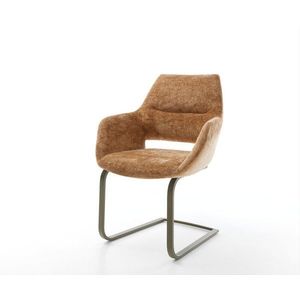 Yago-Flex jedálenská stolička s podrúčkami šenil hrdzavý hrdzavý vyobraziť