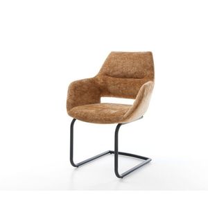 Yago-Flex jedálenská stolička s podrúčkami šenilová hrdzavá konzolová vyobraziť