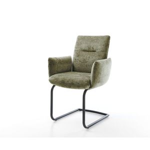 Jova-Flex jedálenská stolička s podrúčkami šenilová olivová konzolová vyobraziť