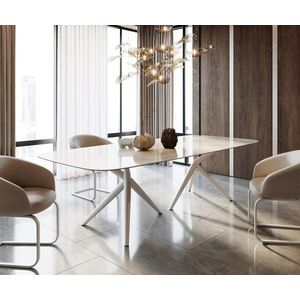 Jedálenský stôl Edge Boot 270x120 keramický Iris FMG Onice Grigio vyobraziť