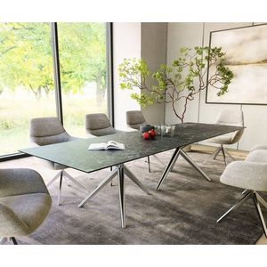 Jedálenský stôl Edge 300x100 keramický Laminam®Nero Greco antracit vyobraziť