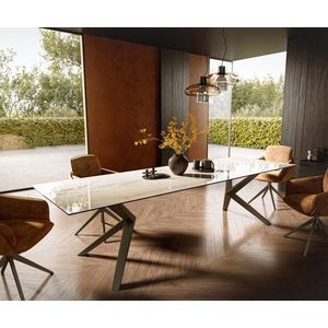 Jedálenský stôl Edge 300x100 Keramika Laminam® Onice Oro ?Zenthara vyobraziť