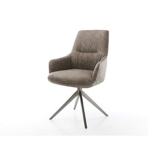 Otočné kreslo Zelia-Flex s podrúčkami Mikrovlákno taupe vintage vyobraziť