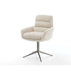 Otočná stolička Abelia-Flex s podrúčkami Šnúra béžová Grafitová vyobraziť