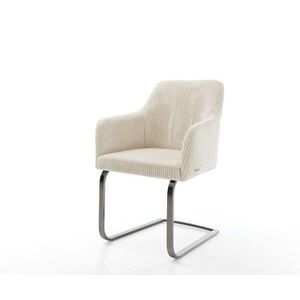 Greg-Flex Cord Beige Konzolové kreslo s plochým grafitovým vreckovým vyobraziť