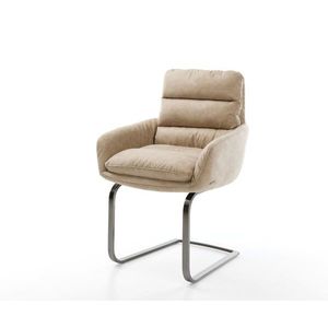 Konzolové kreslo Abelia-Flex s podrúčkami z mikrovlákna béžová Vintage vyobraziť
