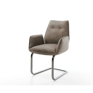 Konzola Zoa-Flex z mikrovlákna taupe vintage Konzola s plochým vyobraziť