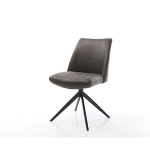 Otočná stolička Elso-Flex Mikrovlákno antracit Vintage Cross Frame vyobraziť