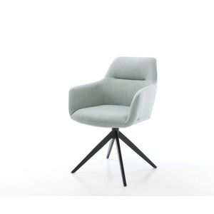 Otočná stolička Pejo-Flex Stripes Mint Krížový rám široký čierny 360° vyobraziť