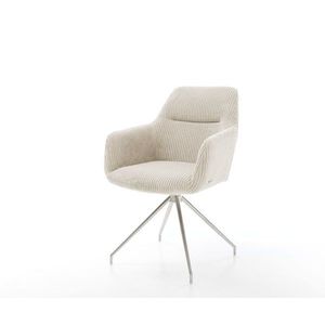 Jedálenská stolička Pejo-Flex manšestrová béžová krížová podnož zúžená vyobraziť