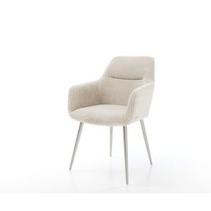 Jedálenská stolička Pejo-Flex manšestrová béžová podnož zúžená vyobraziť