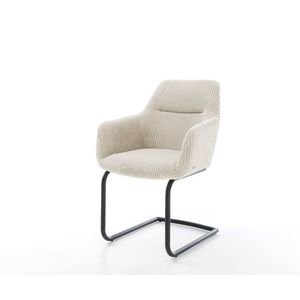 Pejo-Flex jedálenská stolička manšestrová béžová konzolová podnož vyobraziť