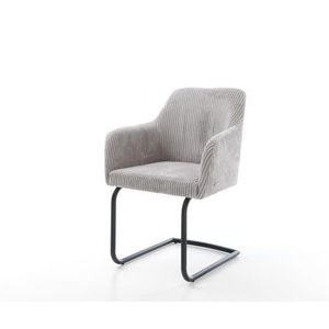 Jedálenská stolička Greg-Flex manšestrová strieborná sivá konzolová vyobraziť