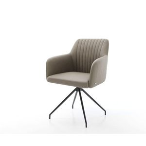 Jedálenská stolička Greg-Flex pravá koža béžová krížová podnož zúžená vyobraziť