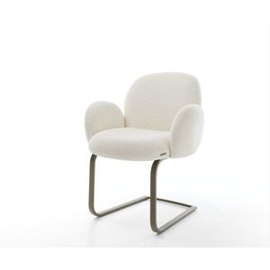 Jedálenská stolička Nube-Flex s podrúčkami bouclé biela konzolová vyobraziť