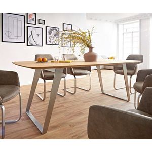 Jedálenský stôl Edge 200x100 cm zaoblený prírodný dub Swiss edge vyobraziť