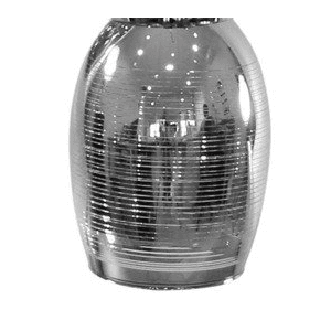 Chrómové sklenené tienidlo pre lampu Marina s E27 vyobraziť