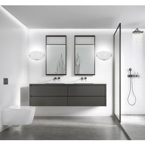 Biela sklenená stropná lampa Nástenná lampa River vyobraziť