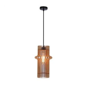 Závesná lampa Eco 4 1x40 e27 Drevené tienidlo vyobraziť