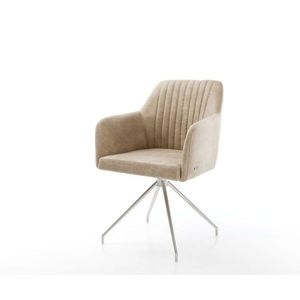 Otočná stolička Greg-Flex béžová vintage krížová základňa zúžená vyobraziť