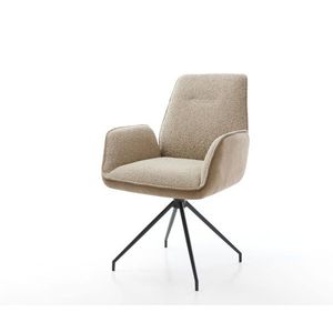 Zoa-Flex jedálenská stolička mix materiálov béžová krížová podnož vyobraziť