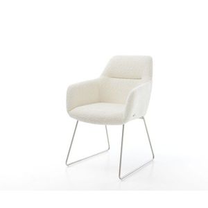 Jedálenská stolička Pejo-Flex bouclé biela tenká podnož vyobraziť