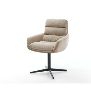 Abelia-Flex jedálenská stolička s podrúčkami mix materiálov béžová vyobraziť