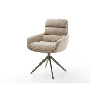 Abelia-Flex jedálenská stolička s podrúčkami mix materiálov béžová vyobraziť