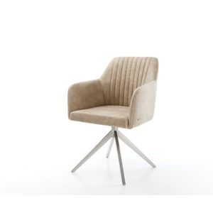 Jedálenská stolička Greg-Flex béžová vintage krížová podnož široká vyobraziť