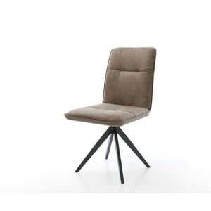 Vinjo-Flex otočná stolička taupe vintage krížová základňa štvorcová vyobraziť