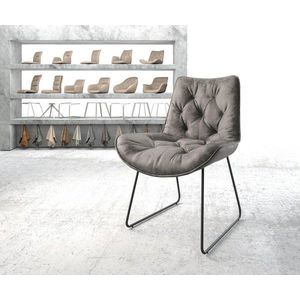 Jedálenská stolička Taimi-Flex sivá vintage čierna tenká podstava vyobraziť