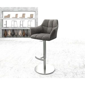 Barová stolička Yulo-Flex vintage antracitová otočná základňa výškovo vyobraziť