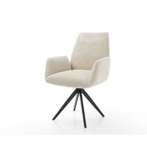 Otočná stolička Zoa-Flex s krížovou základňou štvorcová čierna vyobraziť