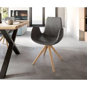 Jedálenská stolička Ilia-Flex drevená základňa zúžená prírodné vyobraziť