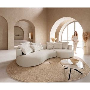 Pohovka Edina 330x170 cm bouclé krémová biela vyobraziť