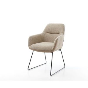 Jedálenská stolička Pejo-Flex mix materiálov béžová tenká podnož vyobraziť