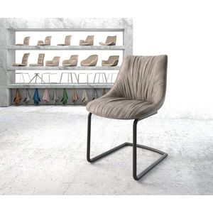 Elda-Flex jedálenská stolička taupe vintage konzolová podnož okrúhla vyobraziť