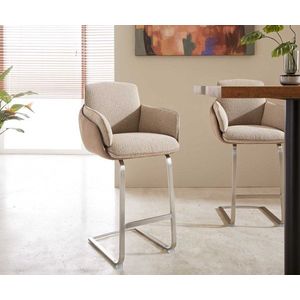 Luan-Flex barová stolička plochá základňa mix materiálov vyobraziť