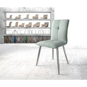 Jídelní židle Maddy-Flex Stripes Mint 4-nohá kuželová nerezová ocel vyobraziť