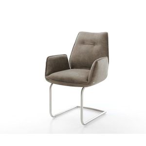 Jedálenská stolička Zoa-Flex taupe vintage konzolová základňa okrúhla vyobraziť